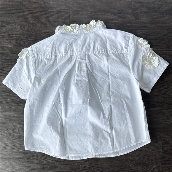 NWT J. Crew Collection embellished shirt - Picture 3 of 5